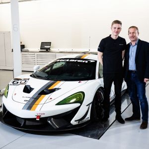 James, his dad and the McLaren